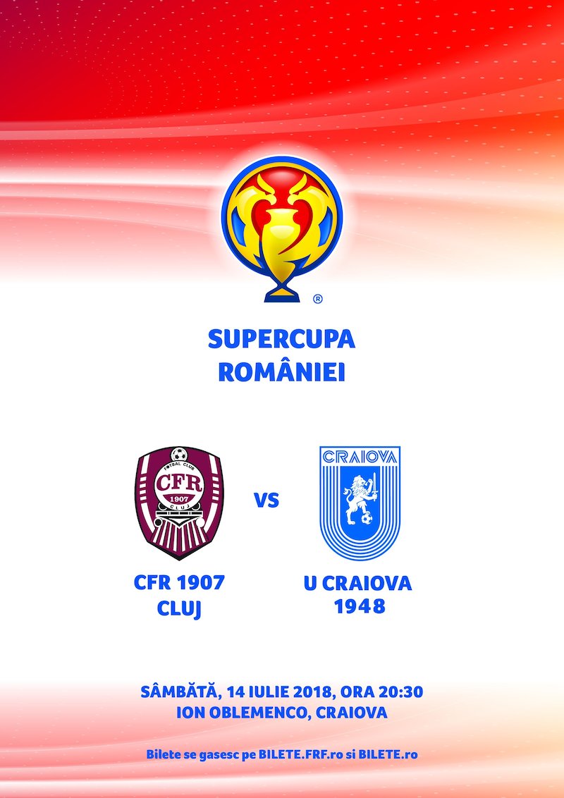 Cfr Cluj Csu Craiova Supercupa Romaniei 2018 Se Va Disputa Cu Casa InchisÄƒ