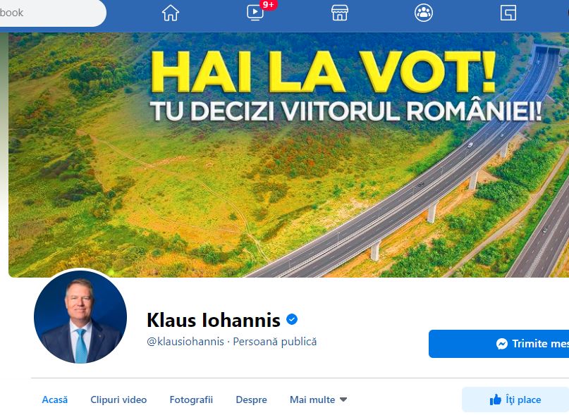 Klaus Iohannis, apel la români cu o seară înaintea alegerilor. Îndemnul la vot scris cu fontul și culorile PNL