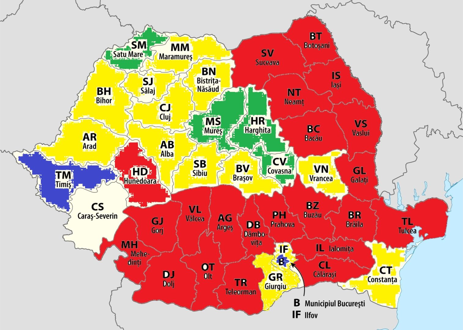 Rezultate alegeri parlamentare 2020. Cine sunt câştigătorii în fiecare judeţ. Noua HARTĂ politică