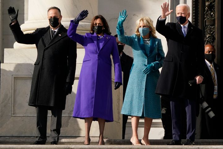 kamala Harris şi Joe Biden, alături de partenerii lor de viaţă