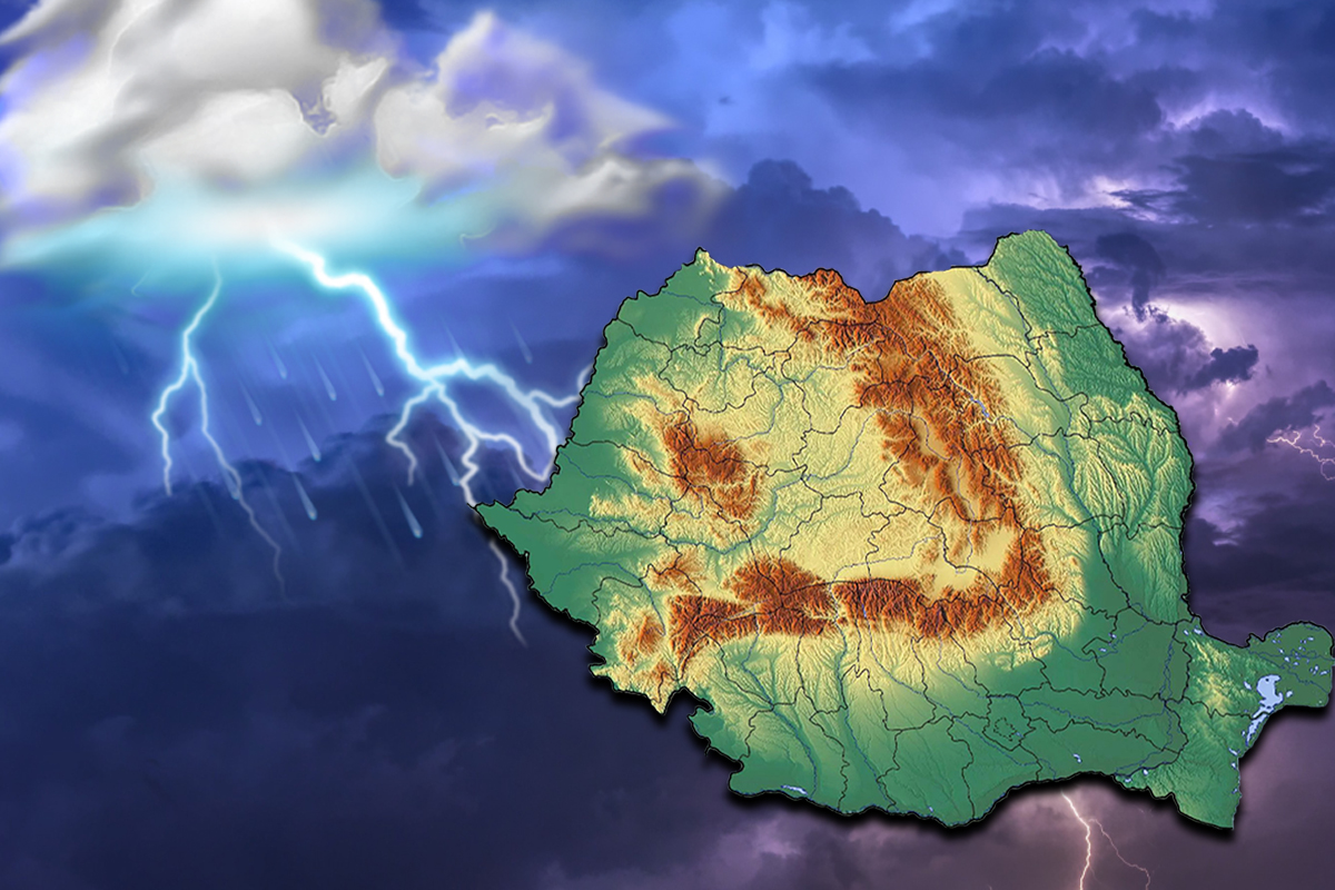 Furtuni violente după caniculă. ANM a actualizat hărţile unde lovesc fenomenele extreme. Cinci alerte meteo în următoarele zile