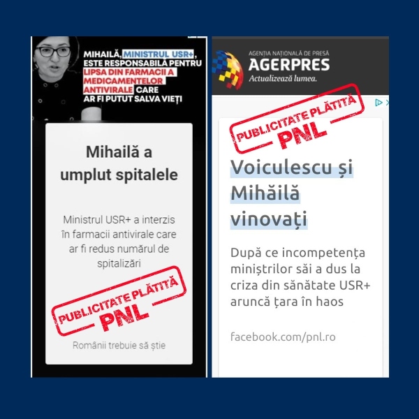 Campania media plătită de PNL