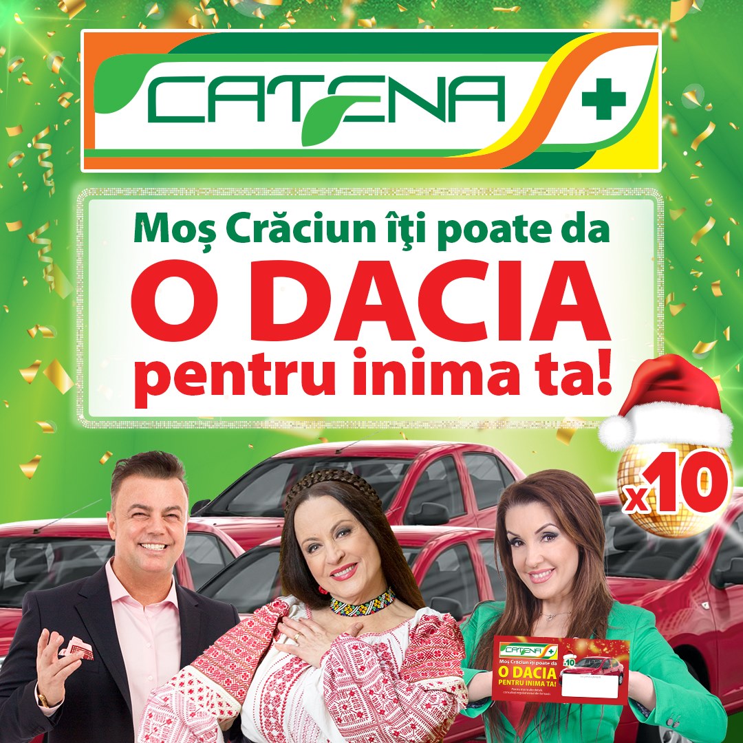 Mos Crăciun iti poate de o Dacia pentru inima ta