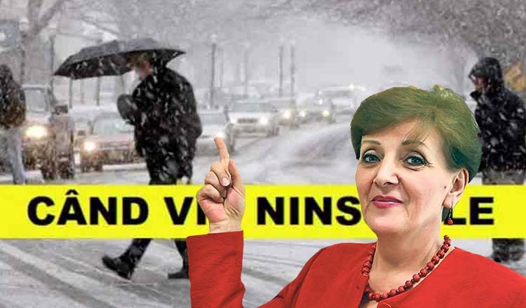 Prognoza meteo. Lapoviţă şi ninsoare la munte, Romica Jurca anunţă zile geroase toată săptămâna