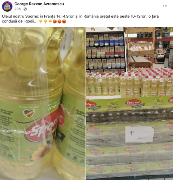 uleiul produs în România