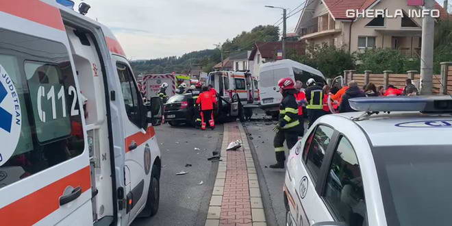 Accident grav pe DN1, în Cluj