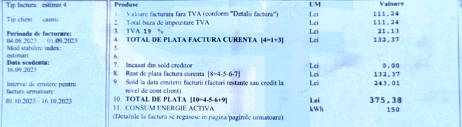 Cât i-a venit factura la curent unei femei din Ploiești: „Nu mi se pare normal”. Clienta Electrica a crezut că este o greșeală