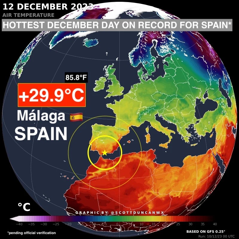 Locul din Europa unde au fost 30 de grade în decembrie. Unii frac bradul, iar alții plajă