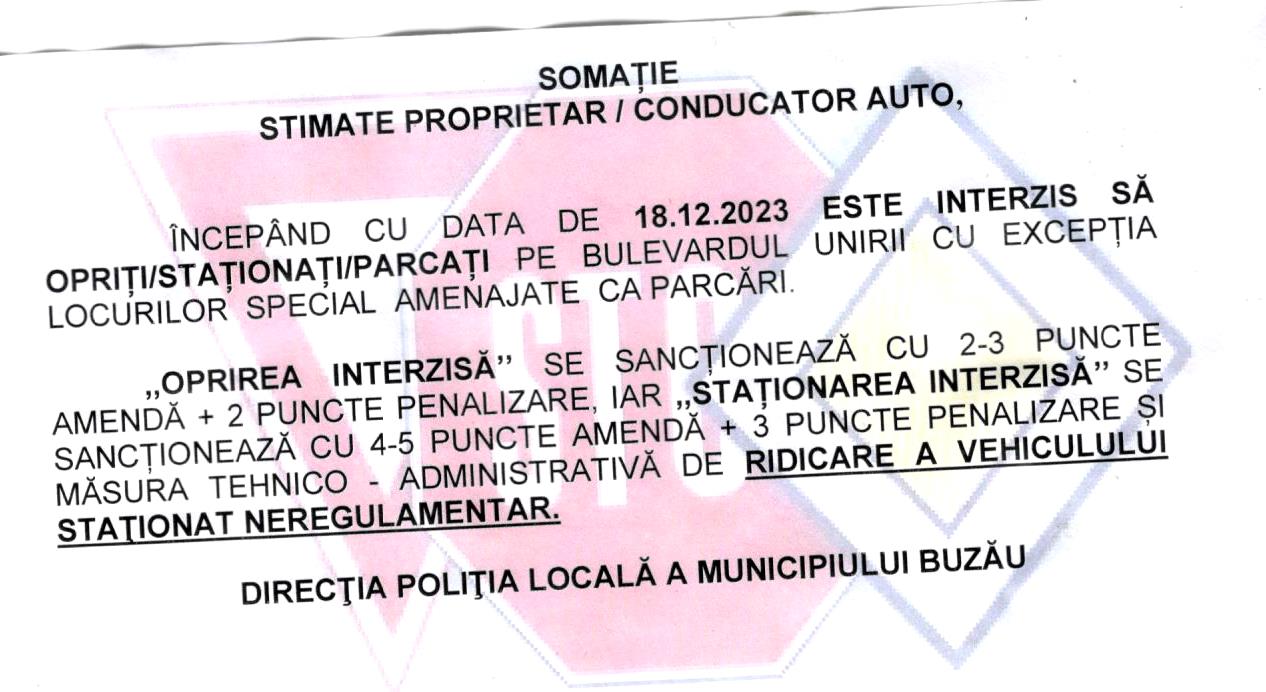 Mesajele ciudate găsite de șoferii din Buzău pe mașini. Ce le este interzis să facă de astăzi. Se lasă cu amenzi și cu ridicarea autovehiculului