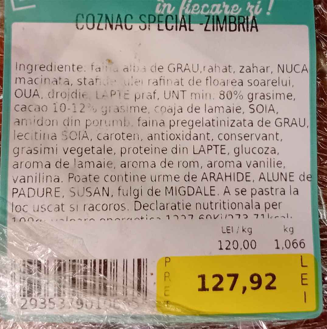 NU este o greșeală! Atât costă un cozonac în Carrefour! Oamenii au luat foc atunci când au văzut: „Bine că ați pus și conservant, și gelatină, și margarină. La prețul ăsta trebuie să aibă de toate”