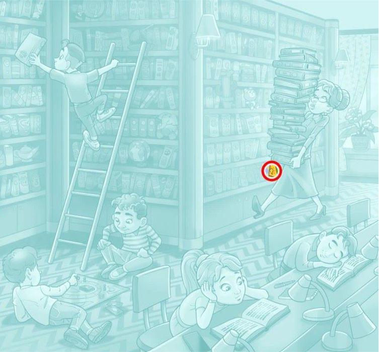 Iluzia optică din librărie te va uimi. Descoperă becul în doar 20 de secunde. Doar adevăratele genii îl găsesc la timp