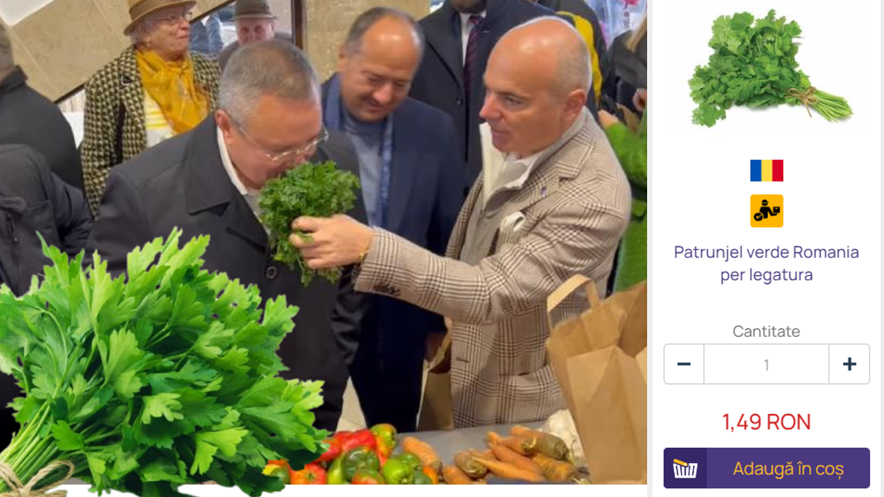Rareș Bogdan, singurul român care a pus mâna pe pătrunjelul din piață în 2023. Oamenii de rând au preferat să-l comande online