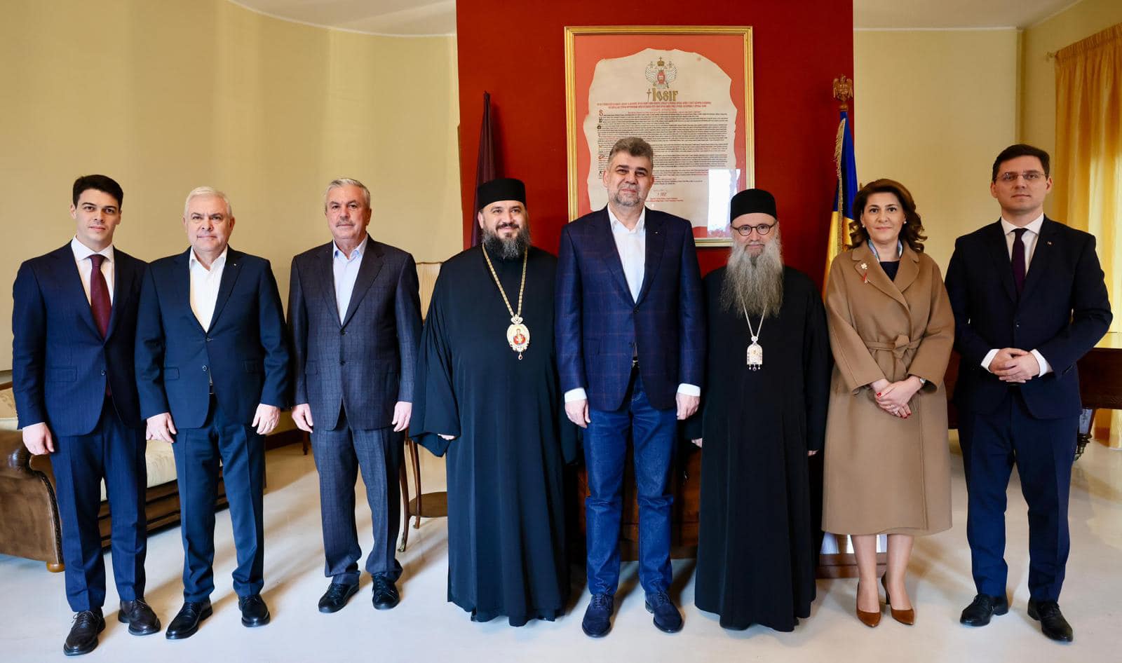 Marcel Ciolacu, întâlnire cu PS Siluan, Episcopul Ortodox Român al Italiei. „Vom lucra pentru păstrarea limbii române şi a valorilor creştine peste tot în lume”
