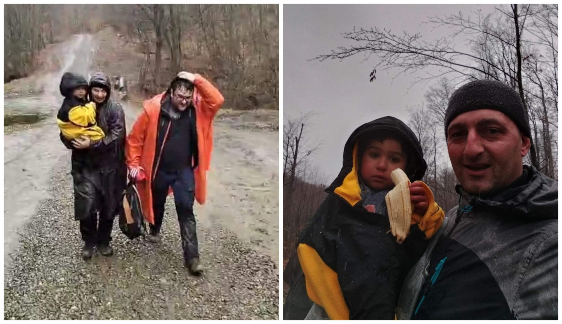 Imagini emoționante cu Radu Ayan în brațele salvatorilor. Băiețelul din Botoșani care a fost dat dispărut are doar doi anișori