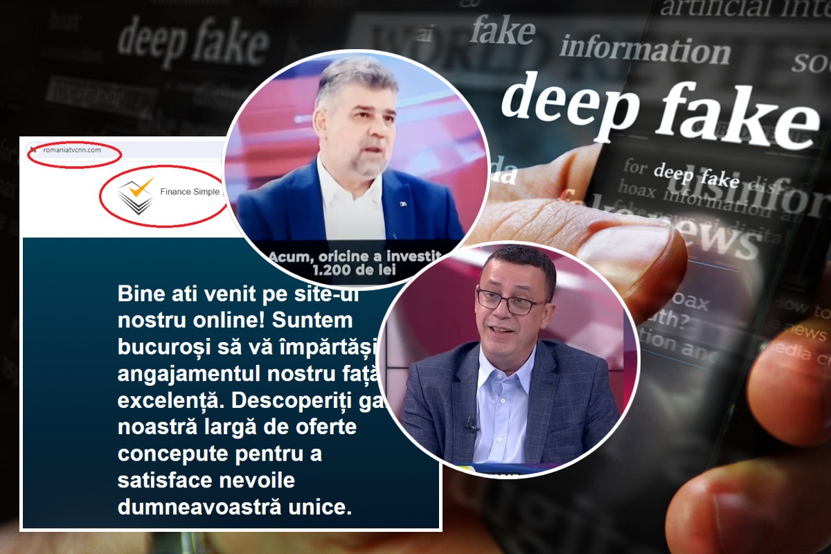 DEEP FAKE cu imaginea premierului Ciolacu şi a lui Victor Ciutacu pentru a promova o escrocherie: „Nu avem nicio legătură cu acest site. Înşelătorie!”