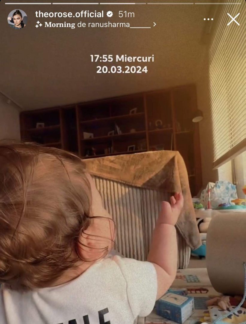 Cât de mult a crescut Sasha, fiul lui Theo Rose și al lui Anghel Damian. Băiețelul are deja 9 luni / FOTO
