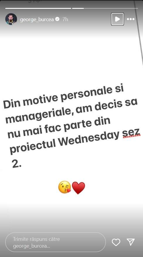 George Burcea nu va mai juca în Wednesday, sezonul 2. De ce a renunțat la rolul care l-a făcut celebru în America