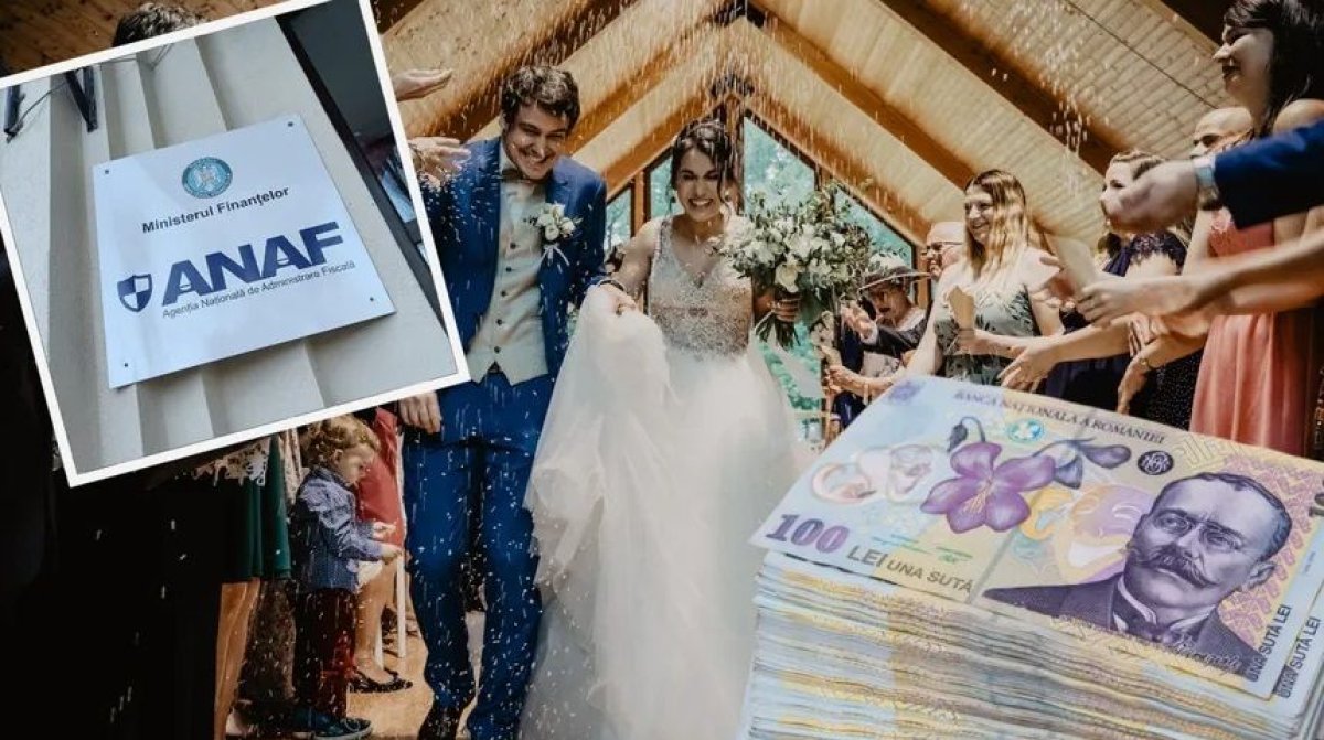ANAF, anunţ oficial despre darul de nuntă şi alte cumetrii. Fiscul a depăşit planul de colectare cu un miliard de lei