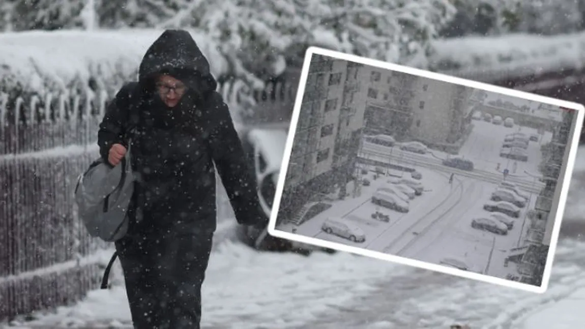 Orașele din România care vor avea parte de zăpadă în noiembrie. Meteorologii Accuweather au actualizat prognoza