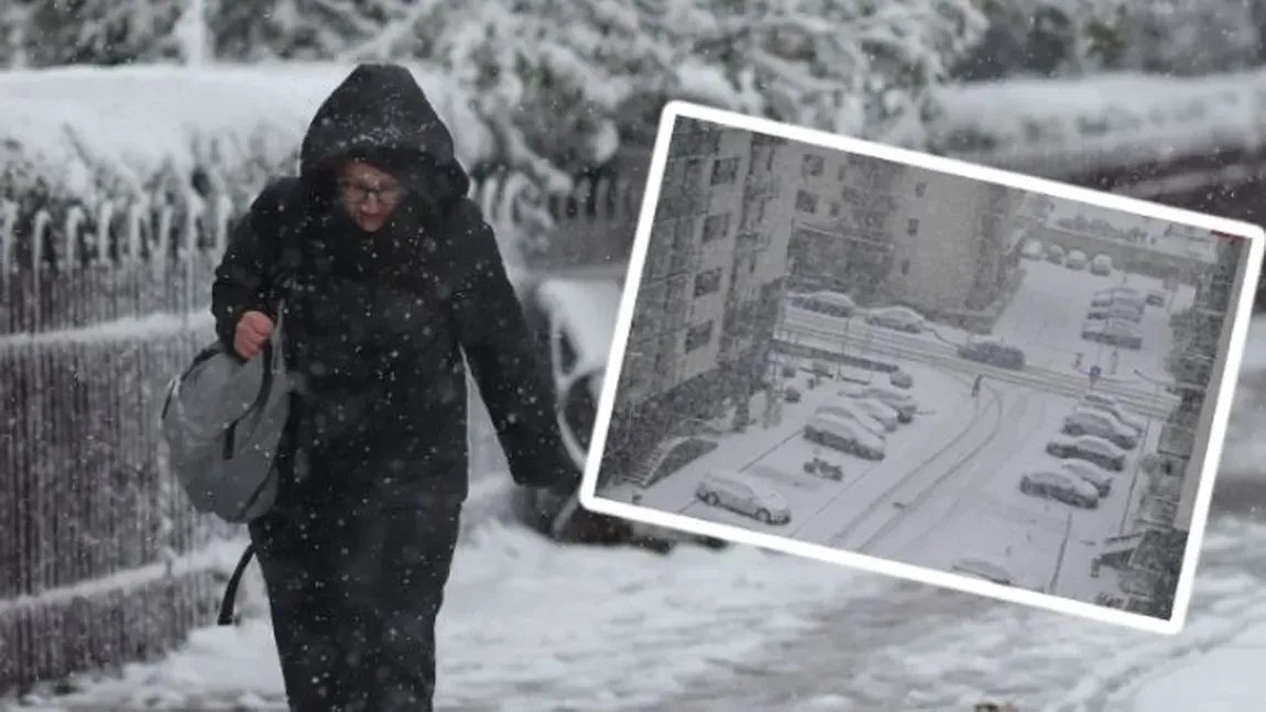 Primele orașe din România lovite de ninsori în zilele următoare. Meteorologii Accuweather au refăcut harta pe octombrie