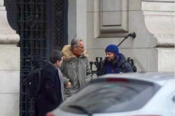 Nicușor Dan și Matei Păun, în fața Primăriei Capitalei, pe 15 februarie 2025 (Sursă foto: Click!)