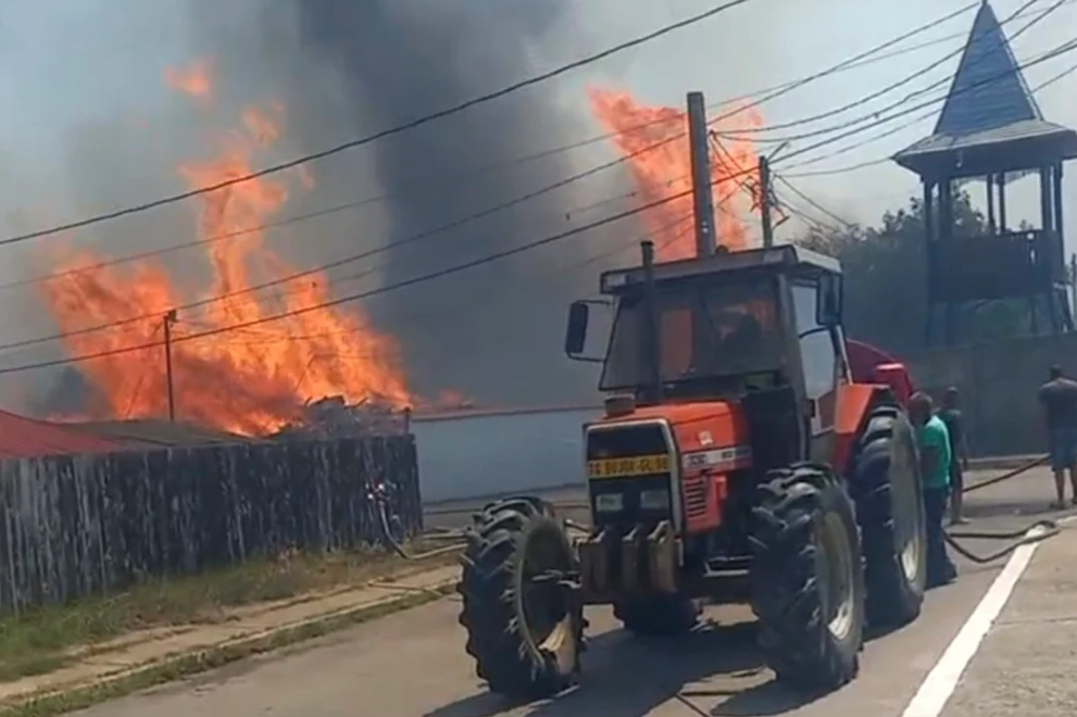 România arde la propriu. VIDEO cu incendiile de vegetaţie care s-au întins pe zeci de hectare