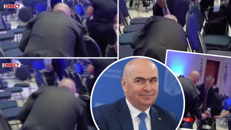 Ilie Bolojan, surprins cum strânge gunoaiele după colegii săi la Congresul PNL. Imaginile fabuloase cu premierul care face „ordine”