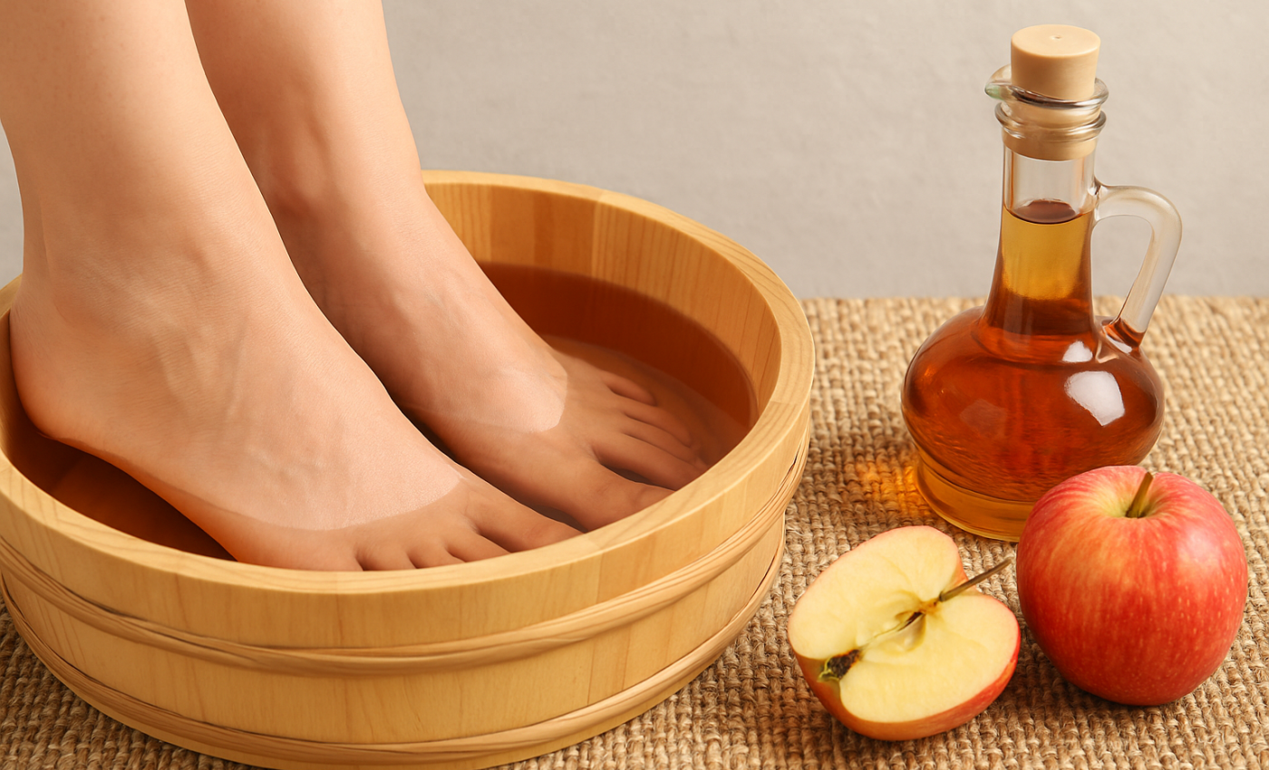 Atenție la picioare! Ce sunt băile cu oţet și ce efecte au asupra întregului corp