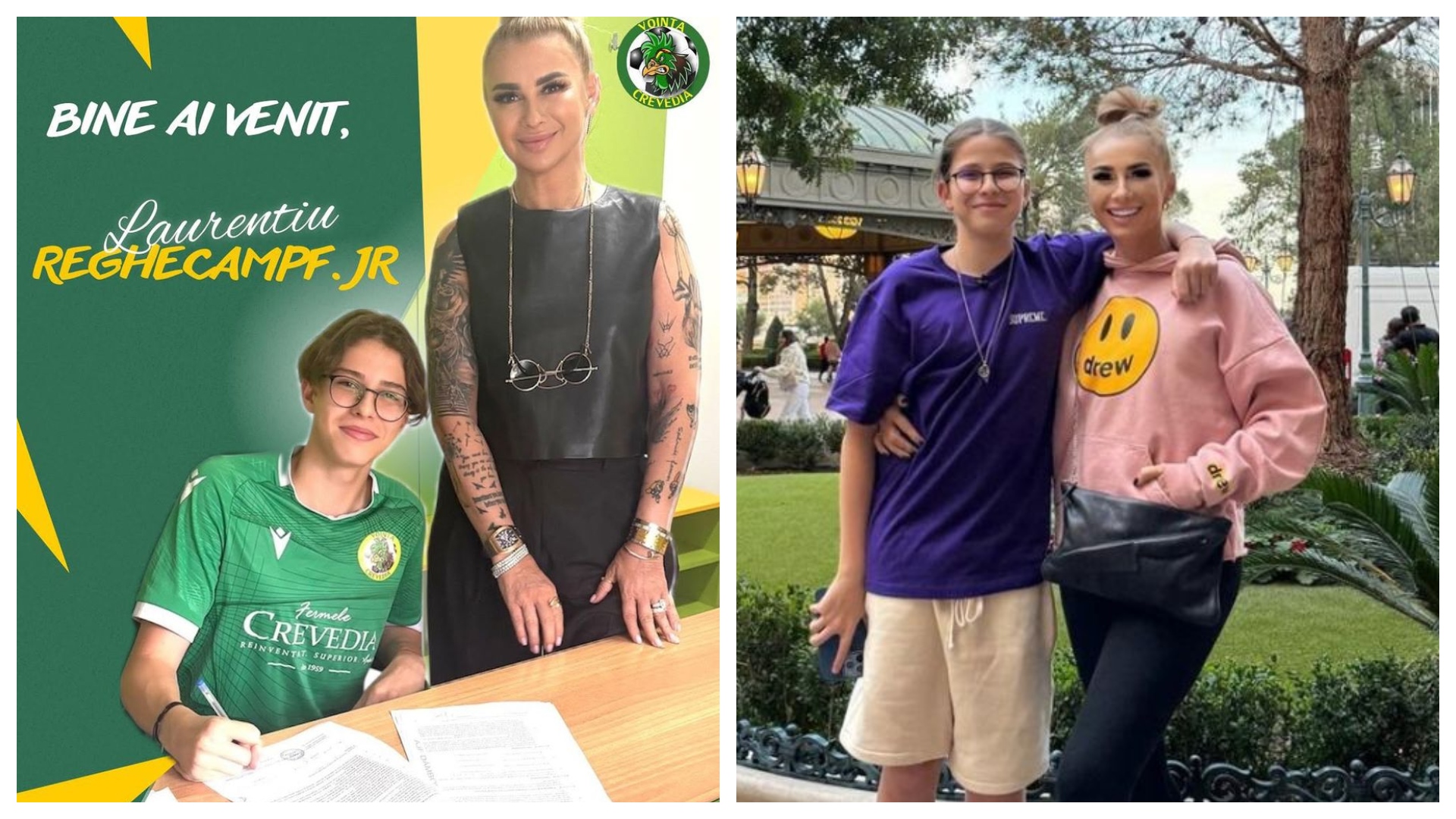 Sin Anamarie Prodan in Laurențiu Reghecampf je podpisal prvo profesionalno pogodbo