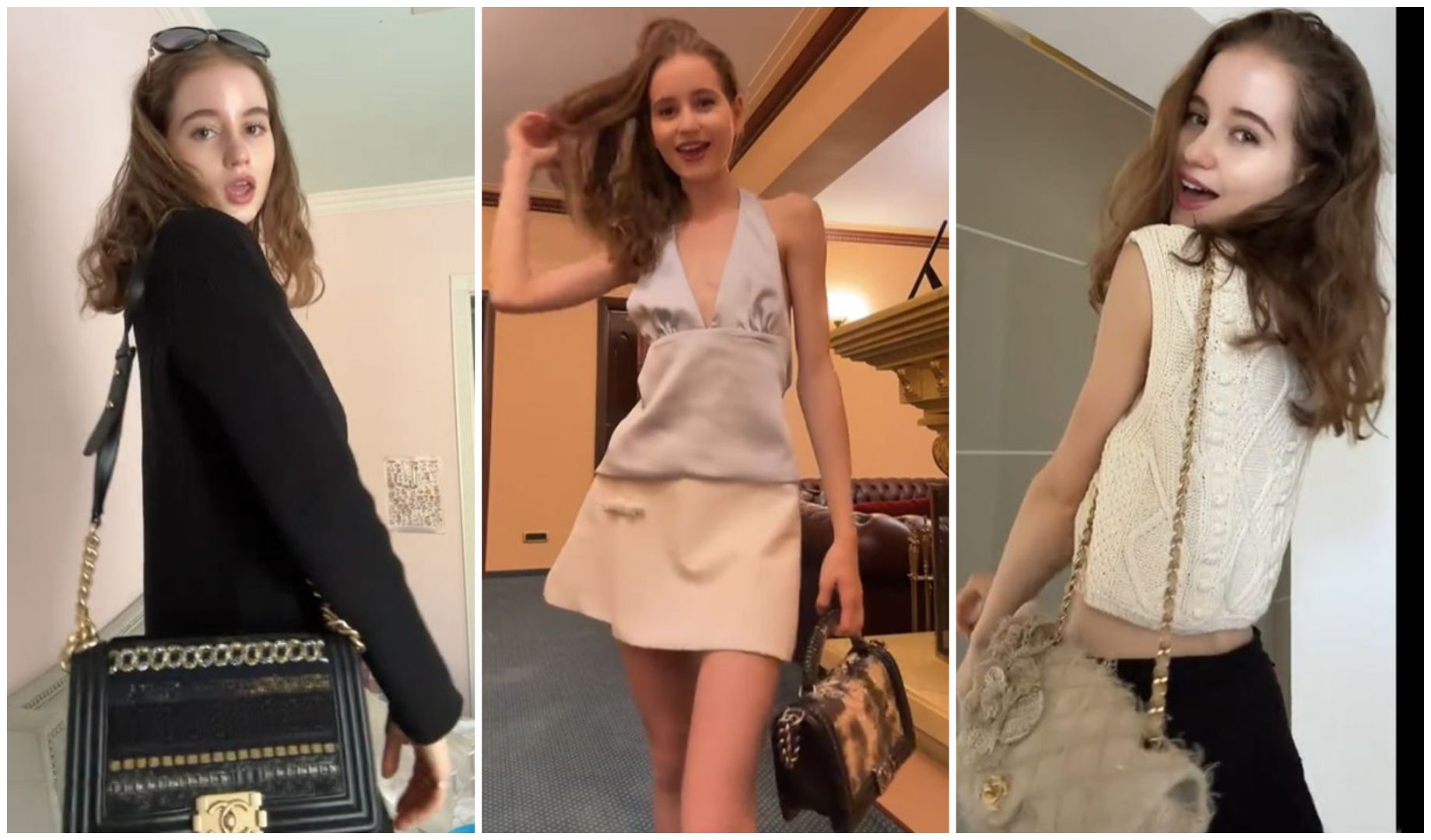Irina Columbeanu își etalează cu mândrie gențile de lux, în România. Fiica fostului milionar a venit în țară cu 3 modele de Chanel, în valoare de 18.000 de euro