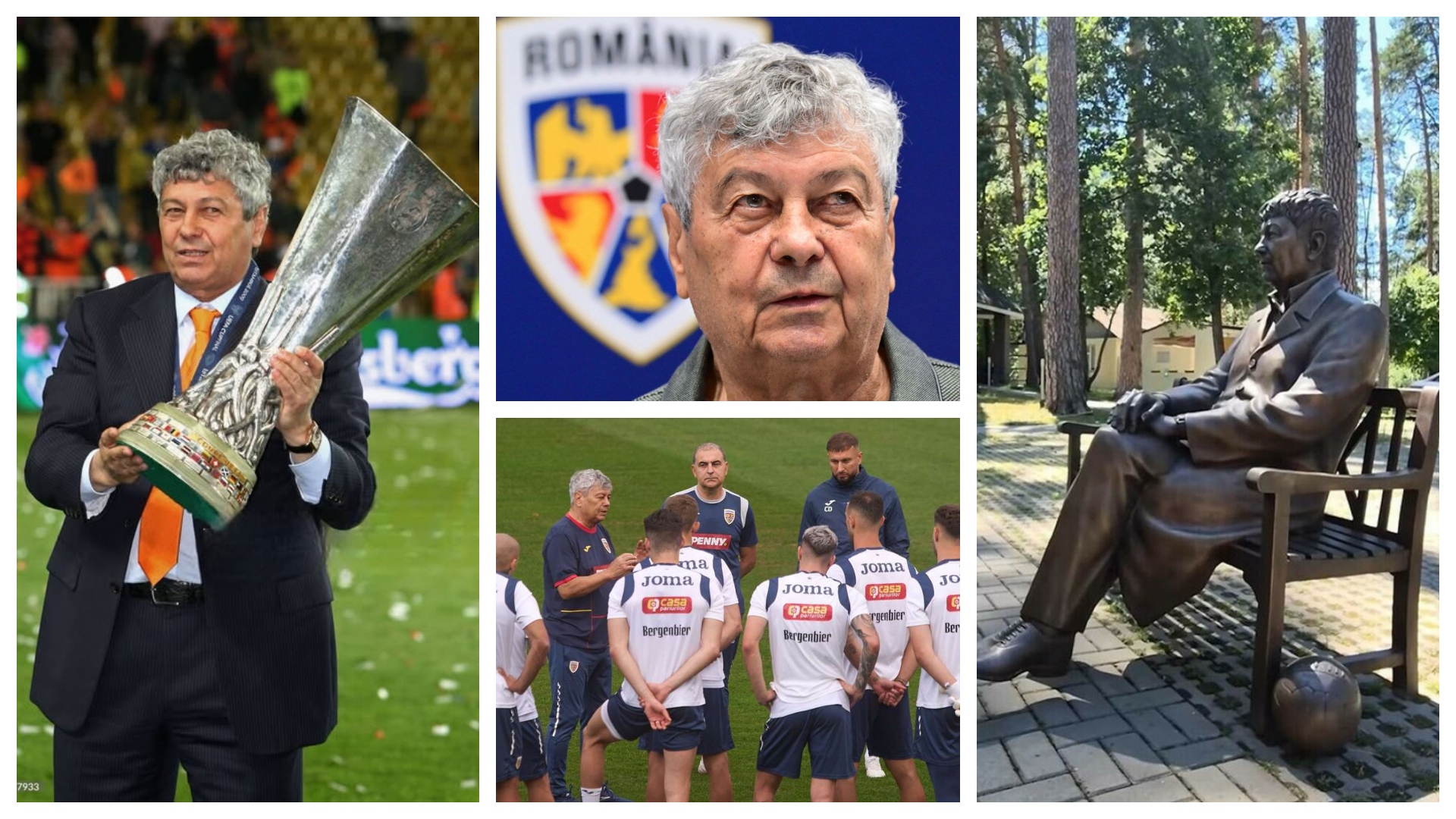 Statuia lui Mircea Lucescu, trimisă în România de Şahtior Doneţk: „Este în drum spre Mister”. Selecţionerul „tricolorilor” a împlinit 80 de ani VIDEO