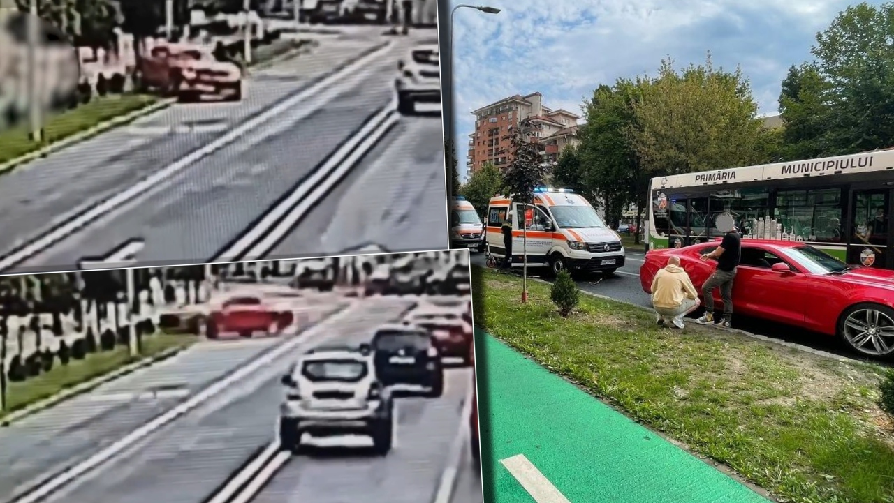 Momentul în care două femei din Alba Iulia au fost spulberate pe trotuar de un șofer teribilist. Imaginile surprinse pe camerele de supraveghere