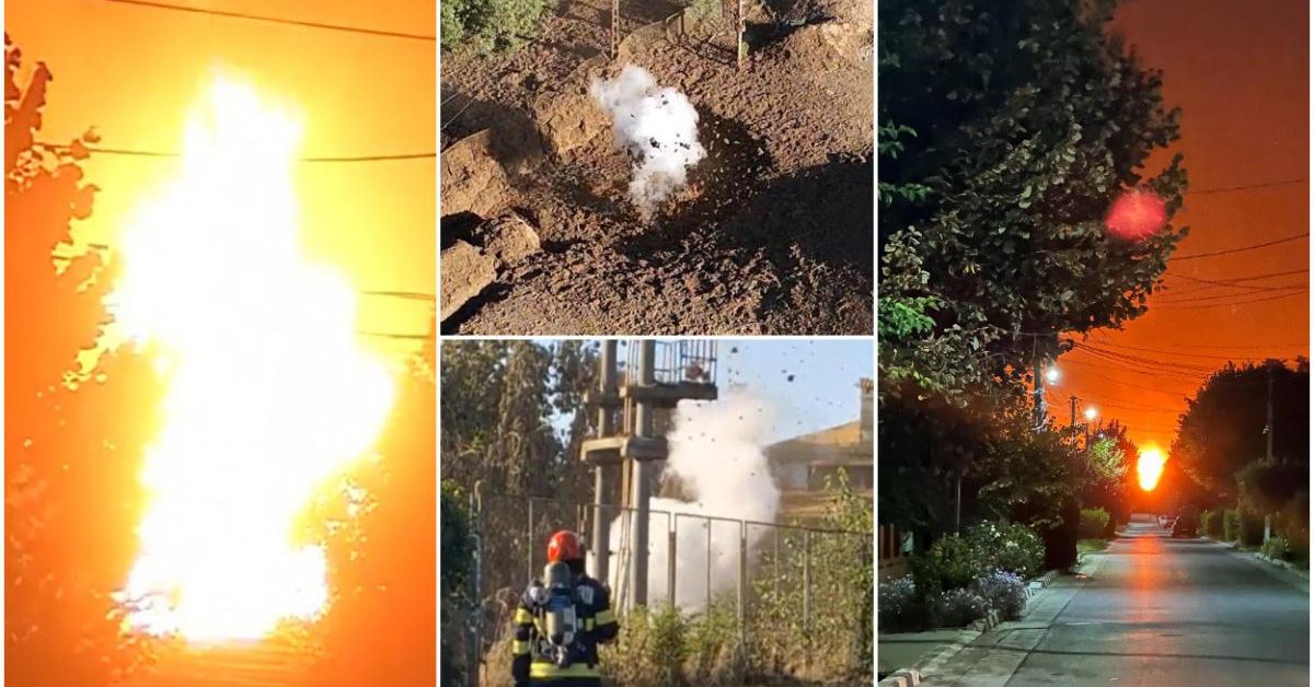 Incendiul de la Amara a fost lichidat. Crater cu o rază de aproximativ 40-50 metri, a fost convocat Comitetul pentru Situaţii de Urgenţă