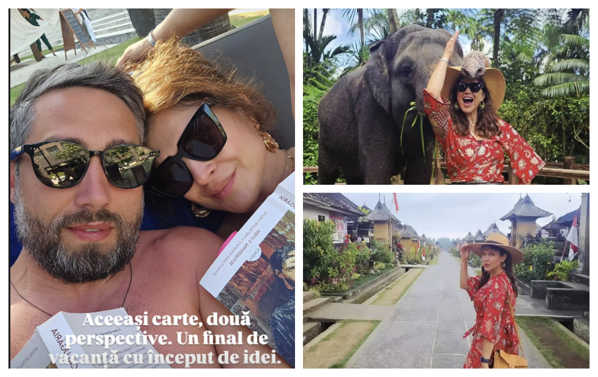 Monica Bîrladeanu, prima imagine alături de Valeriu Gheorghiţă din vacanţa exotică. Mesaj controversat din Bali: „Aceeaşi carte, două perspective”