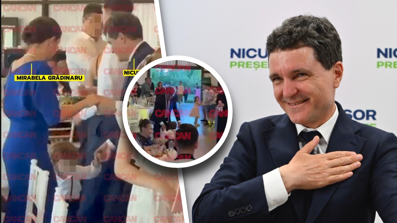 Nicușor Dan, invitat surpriză la o nuntă, în weekendul de Sfânta Maria. Președintele a făcut show cu fiul său pe ringul de dans