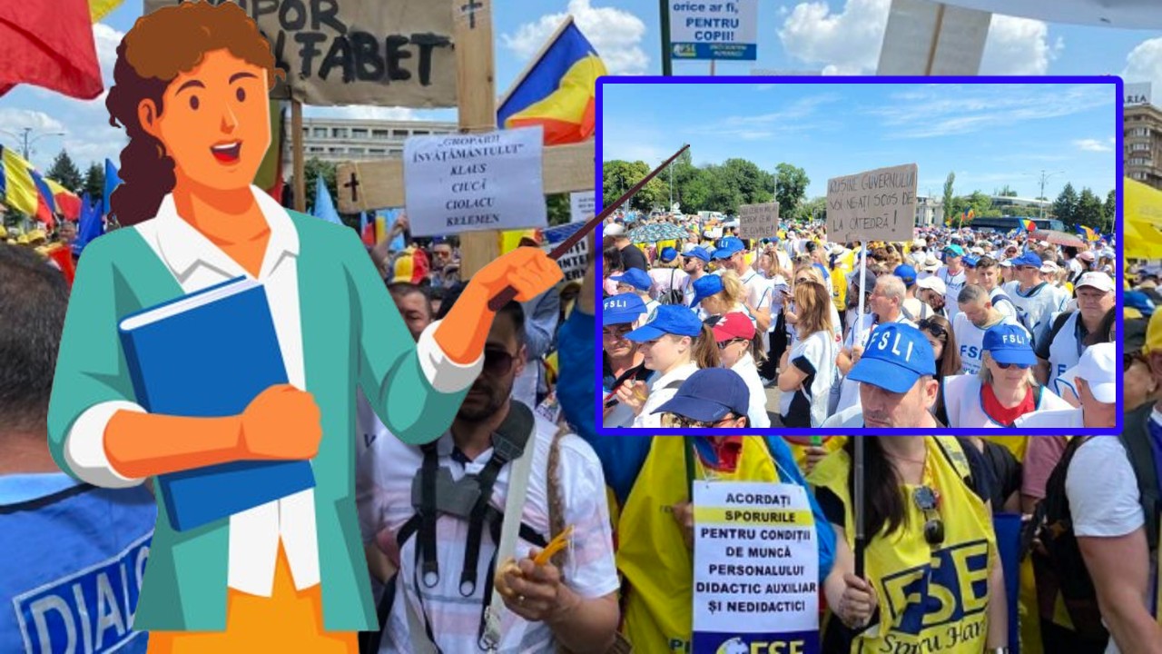 Noul an şcolar începe în stradă. Protest masiv pe 8 septembrie, profesorii boicotează festivităţile: „Nu ne blamaţi pe noi!”