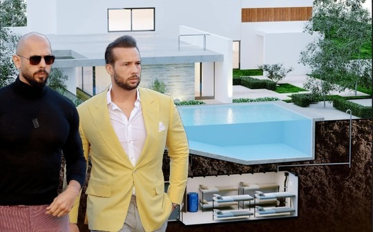 Fraţii Tate îşi fac un buncăr de aproape 4 milioane de dolari la Bucureşti. Va avea zece dormitoare şi o sală de recreere cu o bară de striptease