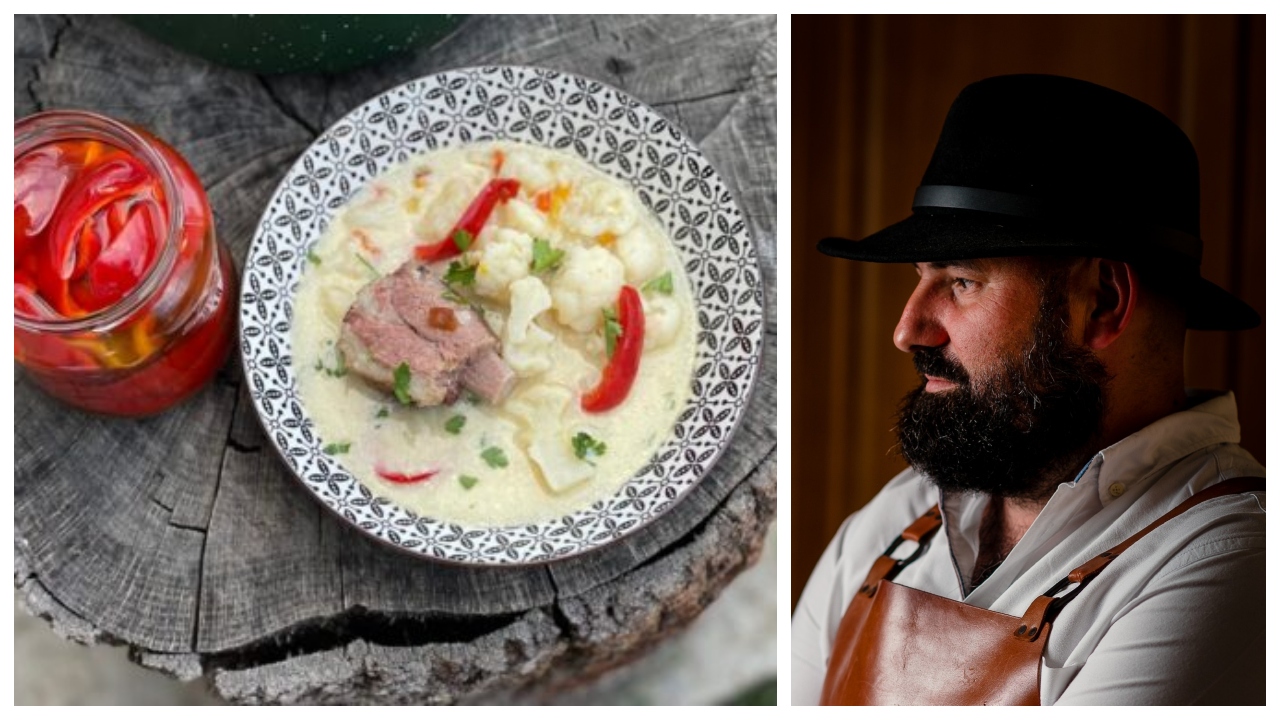 Ciorbă de conopidă cu carne afumată, după rețeta recomandată de Adi Hădean. Se prepară ușor și oferă fix ceea ce cauți: gustul perfect!