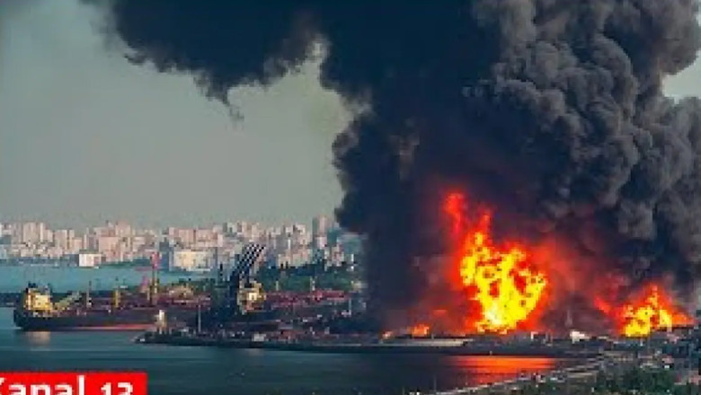 VIDEO Potop de drone asupra portului Primorsk şi a centralei nucleare Smolensk din Rusia