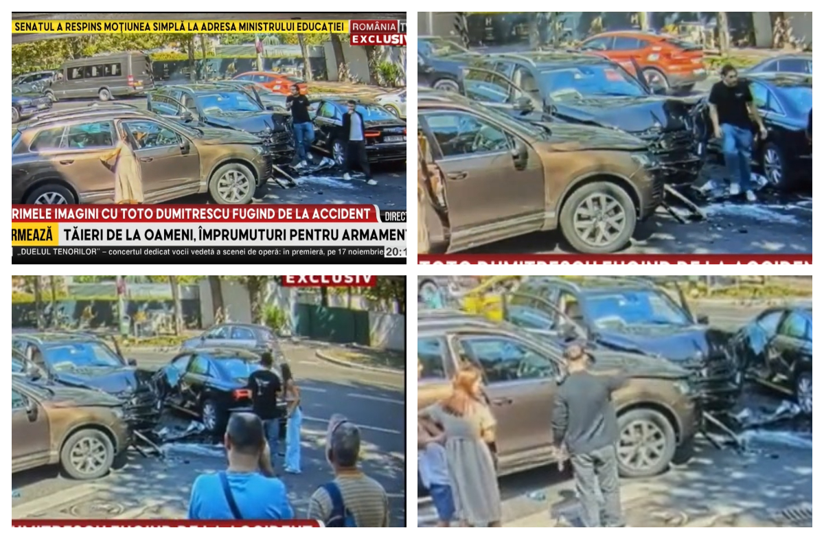 EXCLUSIV Primele imagini cu Toto, fiul lui Ilie Dumitrescu, acuzat că a fugit de la locul accidentului