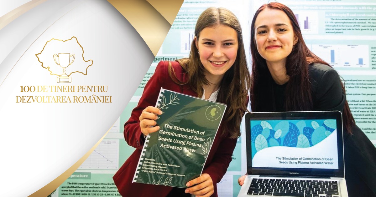 Două eleve din Suceava au o invenţie premiată la Londra – apa plasmatică-, cu care vor să revoluționeze agricultura din România