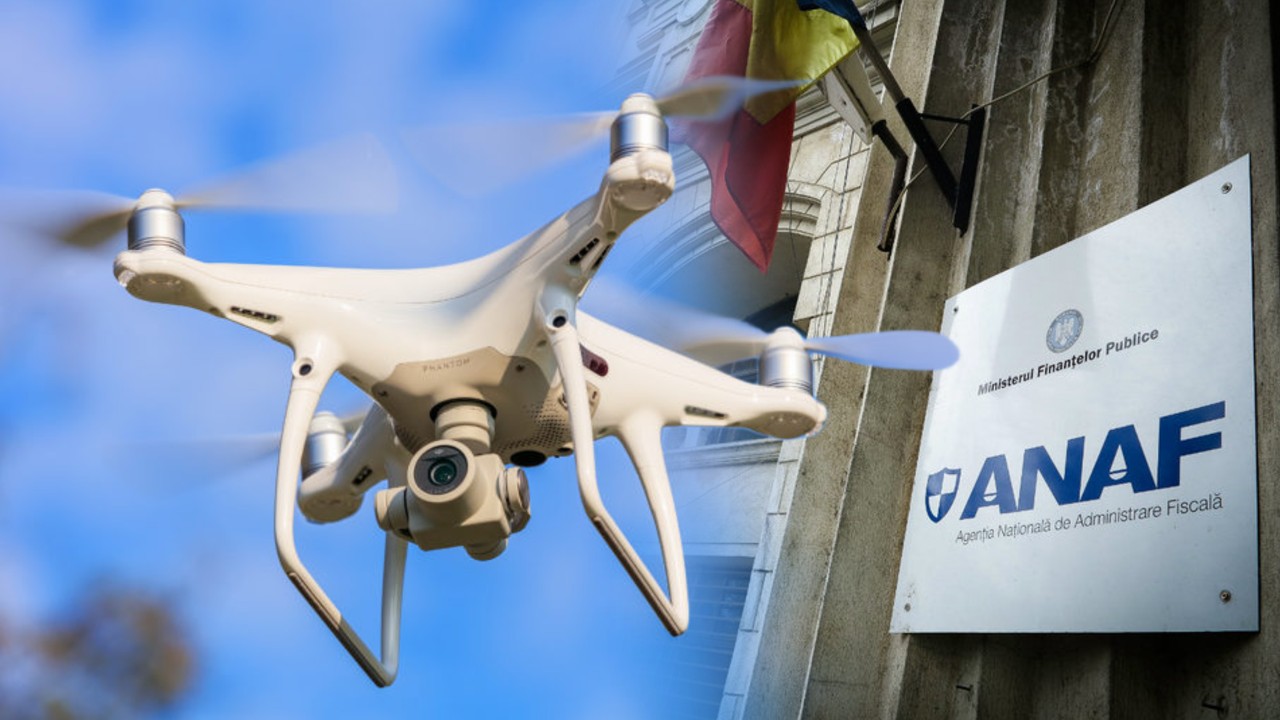 ANAF pregătește controale cu drone și inteligență artificială. Statul vrea să folosească noile tehnologii pentru a depista fraude și construcții ilegale