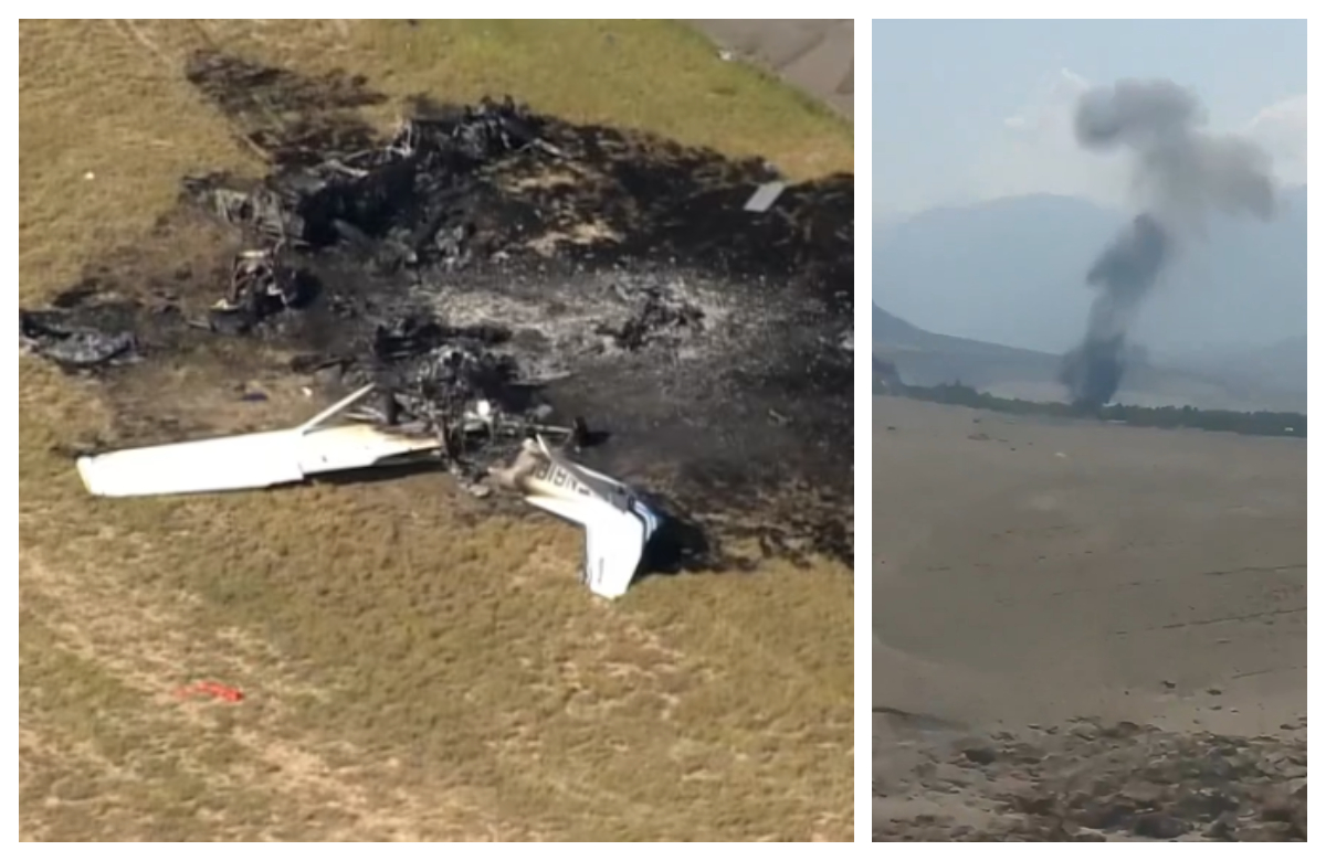 Tragedii aviatice, cu morţi şi răniţi. Două avioane s-au ciocnit în aer, un elicopter s-a prăbuşit în munţi VIDEO