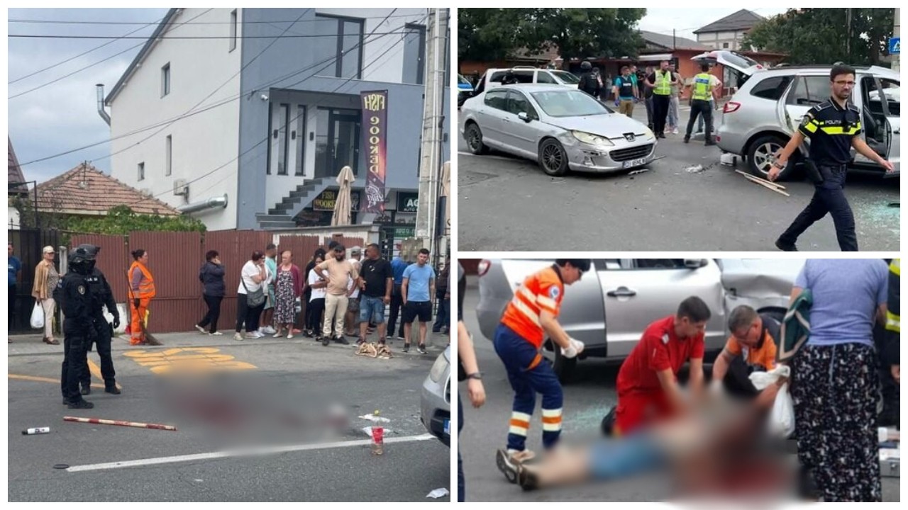 Bătaie ca-n vestul sălbatic în Craiova, între două clanuri. Un bărbat și-a pierdut viața și alte nouă persoane au fost rănite în urma masacrului