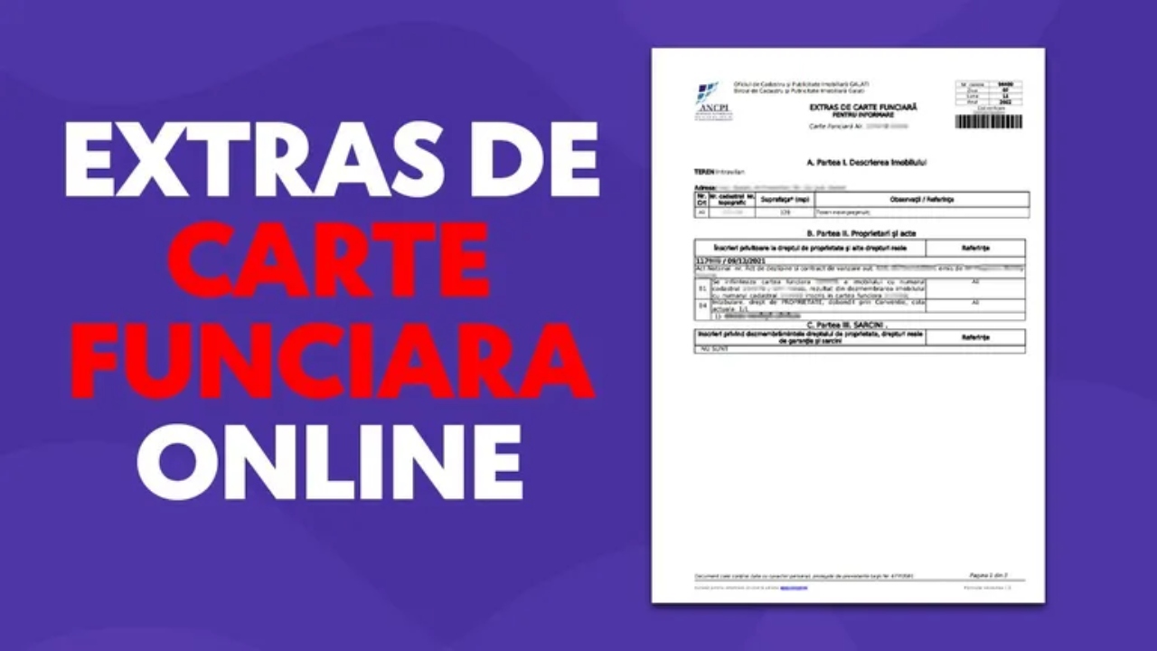 Extras de carte funciară online GRATUIT. Cum îl obții rapid pentru propriul imobil, fără să plătești intermediari