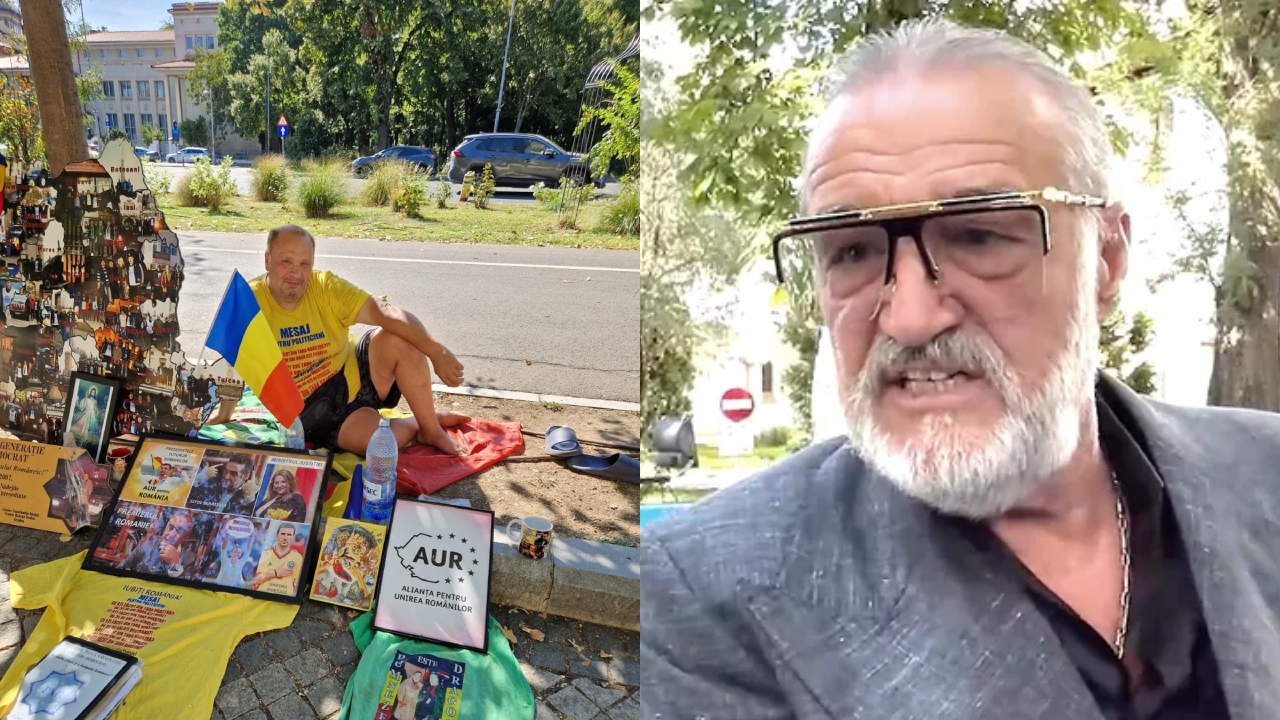 Protest în fața palatului lui Gigi Becali. Un cetățean îi cere datoria latifundiarului din Pipera: „Gigi îmi e dator cu câteva milioane de euro!”