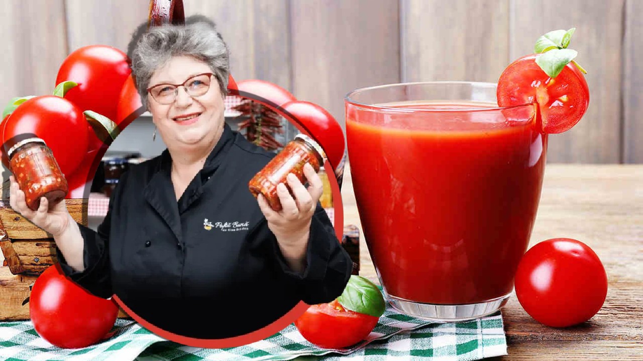 Rețetă de suc de roșii fără conservanți. Gina Bradea dezvăluie secretul pentru un prepatat natural, fără E-uri