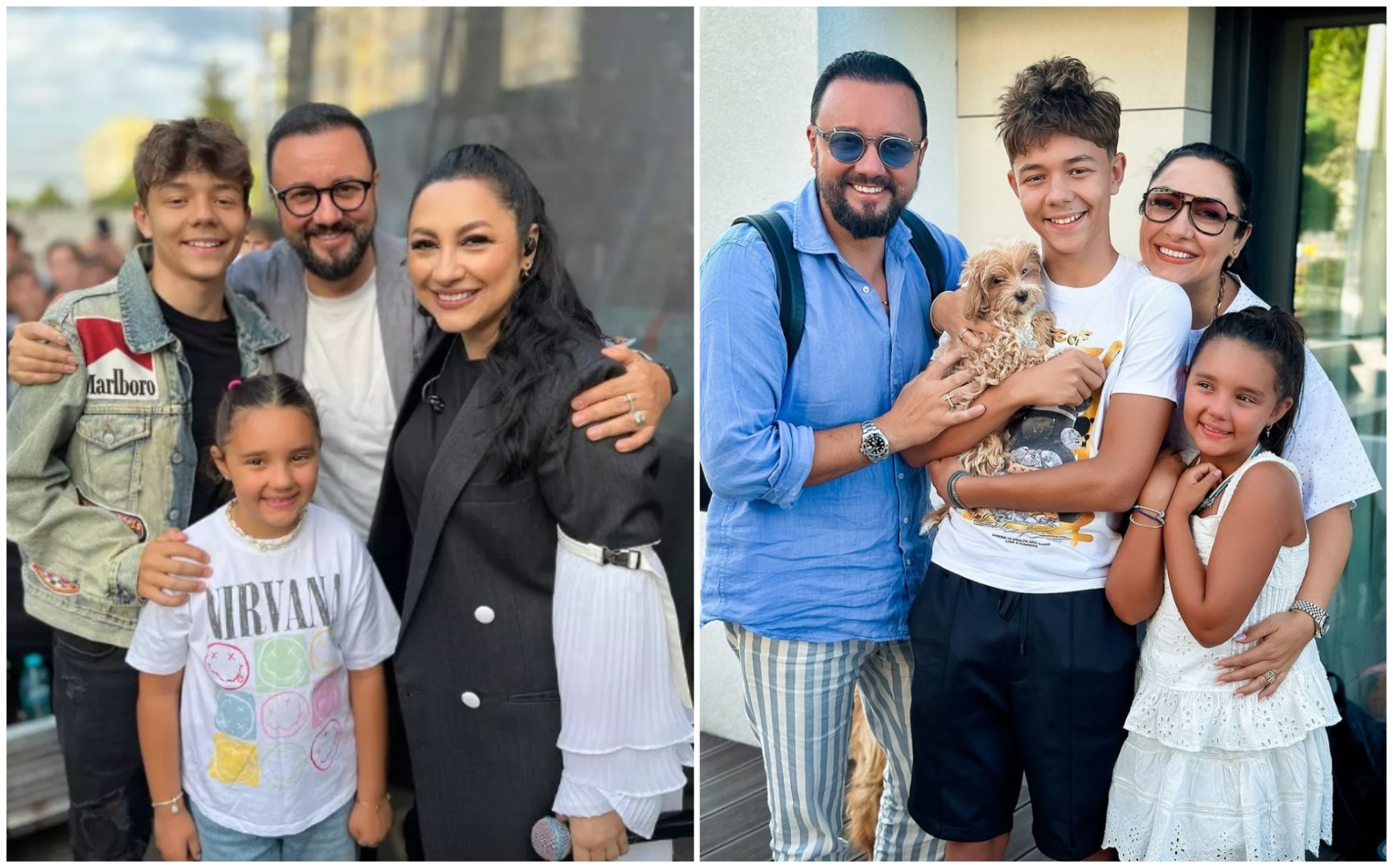 David și Eva Măruță au început un nou an școlar. Cum i-a pozat prezentatorul luni dimineață, în drum spre școală