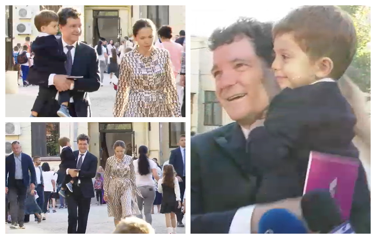 Nicuşor Dan, cu copiii la şcoală în prima zi din noul an