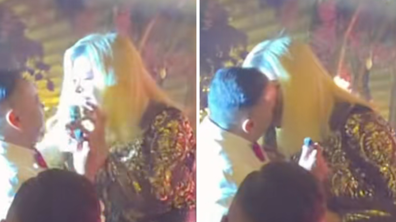 Loredana și Adrian Minune au încheiat spectacolul cu un sărut pasional: „Nevasta lui oare ce a zis?”